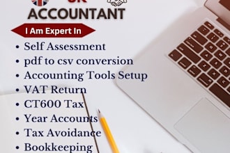 assist you in vat ct600 company accounts and bookkeeping for UK business