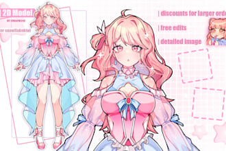 draw a custom 2d anime model