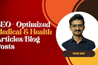 write SEO health, nutrition, fitness articles and blog posts