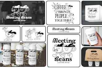 design creative and playful logo with mascot for brand