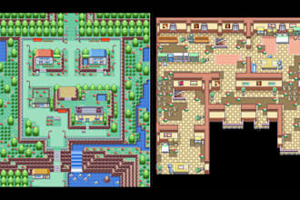 design maps for rpg maker mv, mz, and fakemon games