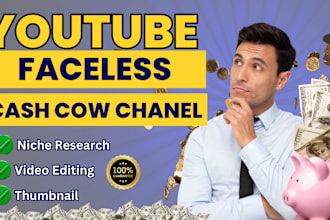 make profitable monetize youtube faceless cash cow channel and automated video