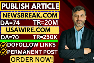 write and publish article on usawire premium guest post and SEO backlink service