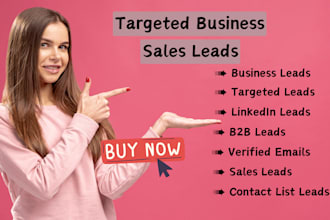 do b2b lead generation for any targeted niche and industry