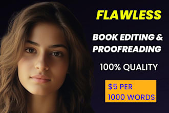 be your book editor, copy editor and proofreader