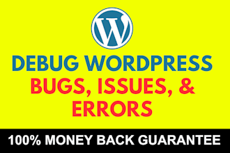 fix and debug your wordpress website errors and remove malware