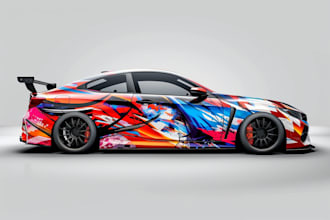 create professional car wrap, and any vehicle wrap design