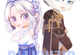 illustrate  high quality chibi arts for you