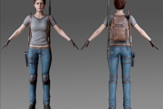 do3d modular character,ue5 control rig, nsfw, 3d asset, realistic game character