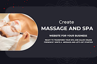design professional spa and salon website