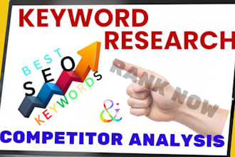 research advance SEO keywords and top competitor analysis using semrush ahref