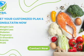 be your nutritionist and create diet plans for you