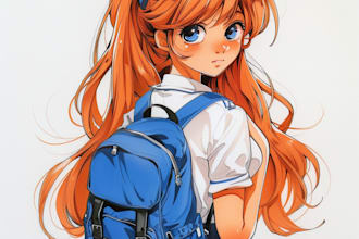 make beautiful anime art illustration