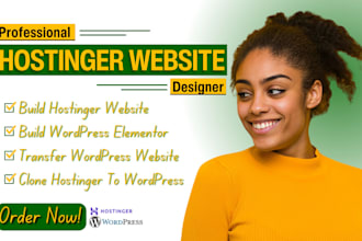 design or redesign hostinger, wix, showit, duda, webador, odoo, update website