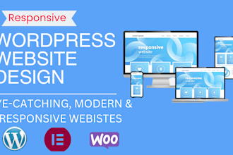 design, redesign, build, rebuild, clone, edit, fix or revamp wordpress website