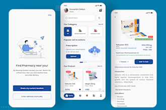 build medicine delivery app, doctor app, pharmacy app, patient app, hospital app