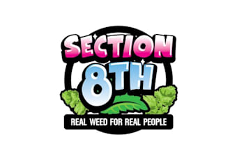 make exceptional cannabis flower brand logo for you