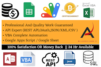 connect any API,website,CRM to google sheet or excel to collect automated data