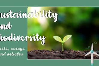 write posts on biodiversity conservation and nature
