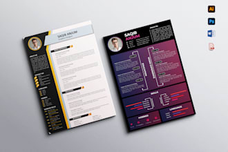 provide modern resume design within 12 hours