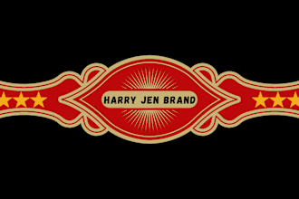 design unique cigar label, cigar logo, band and cigar box