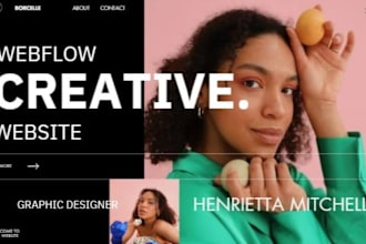 design webflow landing page, figma to webflow, fix webflow website issues