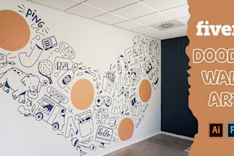 design unique digital wall art vector mural decals