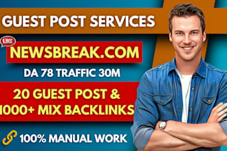 do SEO guest post backlinks and publish article, premium guest posts service