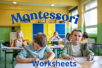 make a montessori worksheets for your kids
