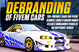 debadge and remove brandings from your fivem car