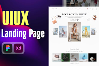 design landing page in figma, landing page uiux