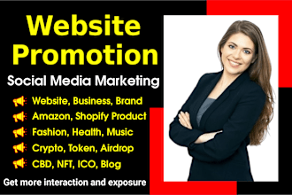promote your website, business, blog, crypto, or any link to targeted people