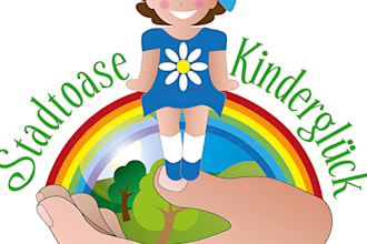 do modern childcare daycare education school baby store logo design