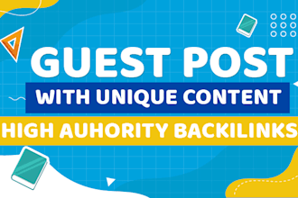 do SEO optimized guest posts on high da websites