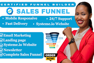 create high converting systeme io sales funnel landing page systeme io funnel