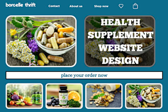 create private label supplement website wellness shopify store nutrition store