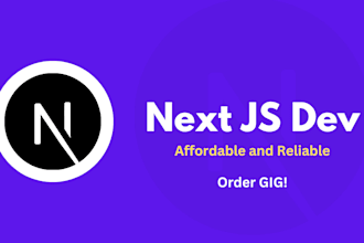 build your next js web app