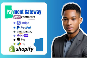 do stripe paypal or any payment gateway integration in shopify and wordpress