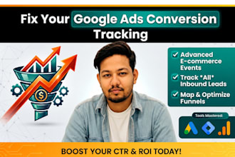 setup and fix google ads conversion tracking and ga4 setup