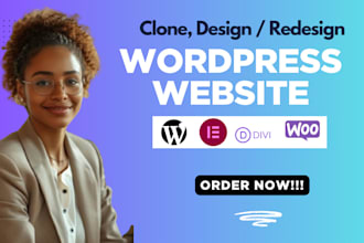 revamp, design, redesign, wordpress website, clone wordpress website