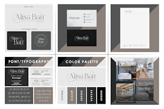 do creative logo design, branding kit and business brand identity