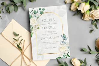 design a wedding invitation card