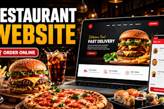 build restaurant website with wordpress or wix with online food ordering system