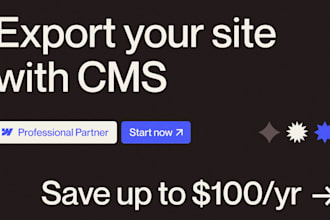 export your webflow site with cms