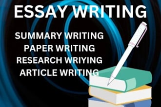 write plagiarism free articles and essays for you