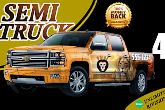 do professional box truck, box trailer, semi truck wrap, vehicle wrap