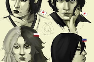 draw your character in a realistic style