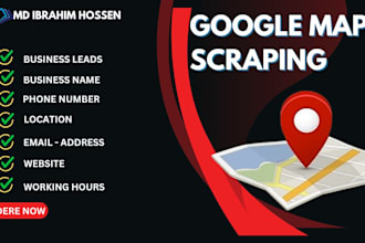 scrape google map data for lead generation, b2b data extraction