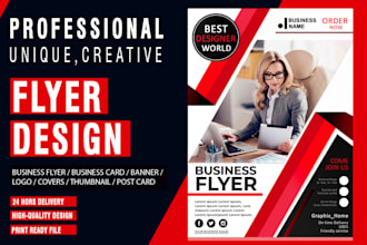 create professional graphic design, flyer, poster, banner or brochure