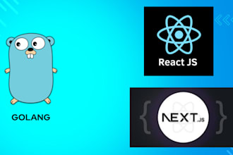 do golang backend and react and nextjs   in frontend